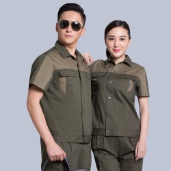 現貨工作服廠家純棉 夏季夾克男女款JL-QX023