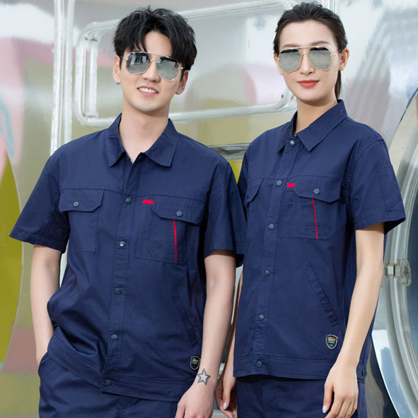 汽修薄款短袖工程服JL-QX025