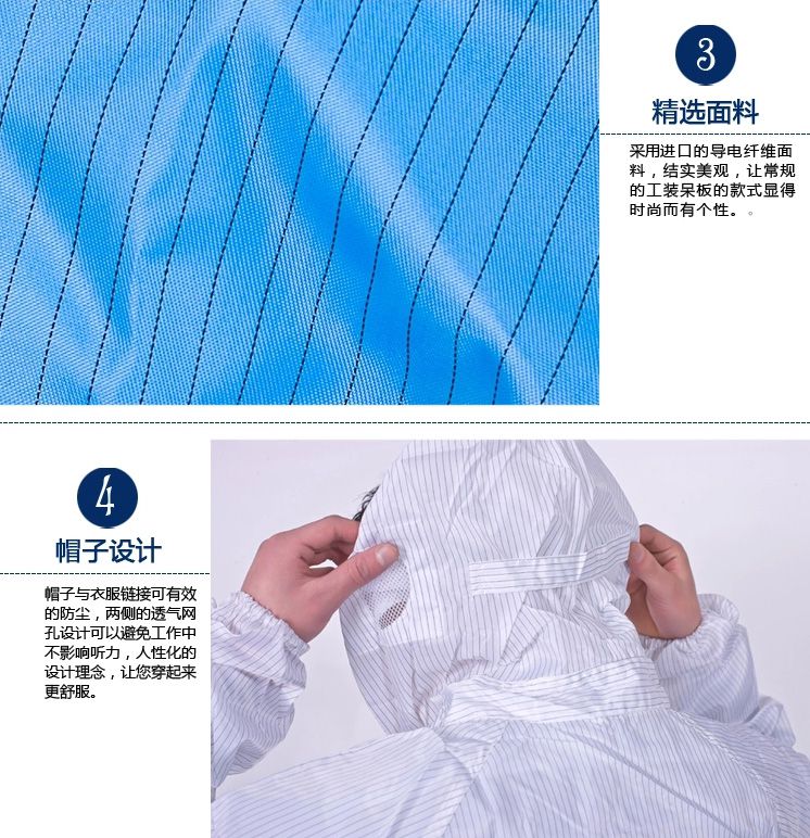  防靜電工作服-袖口設(shè)計